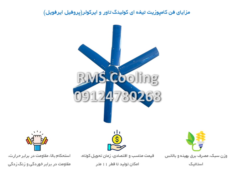 فن(پروانه) تیغه ایر آلومینیوم و کامپوزیت نیروگاهی