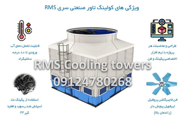 کولینگ تاور کارخانه تولید شمش و پروفیل آلومینیوم